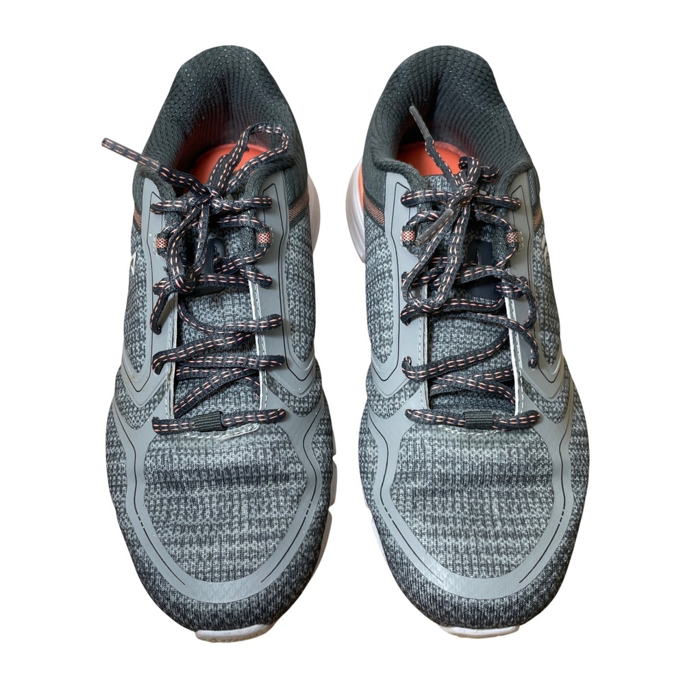 Fila Womens‎ Running Shoes Grey Coral Synthetic Textile Sneakers 7.5
